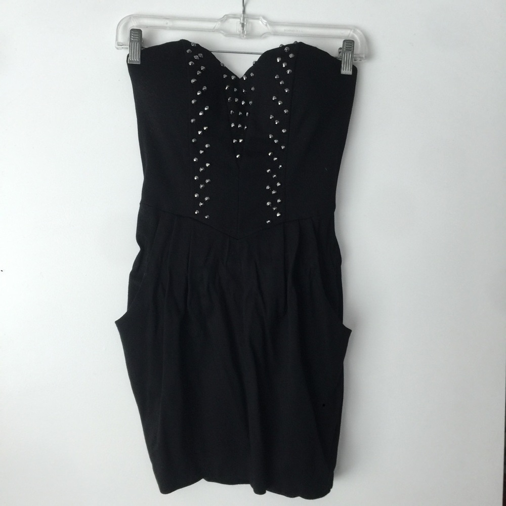Strapless, Studded LBD with Pockets